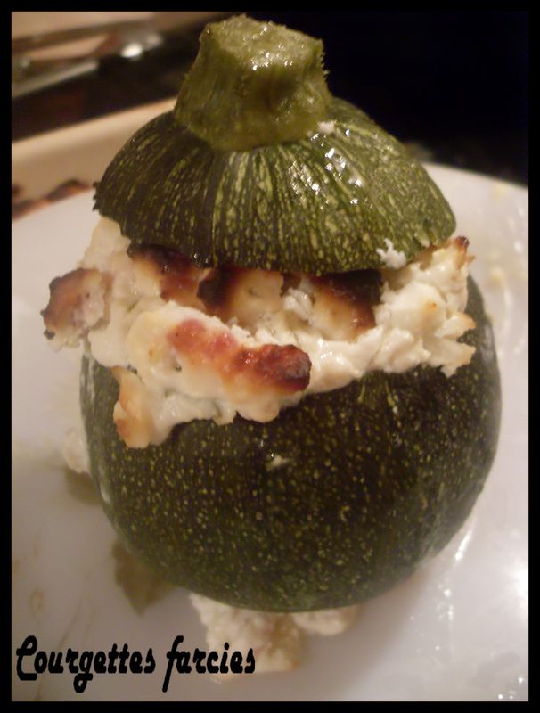 Courgettes farcies ricotta-lardons - Les délices de laetitia