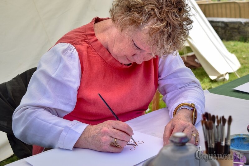 artisan enluminure CONTES ET LEGENDES D’ANJOU La Baillée des Filles du Bon Roi René