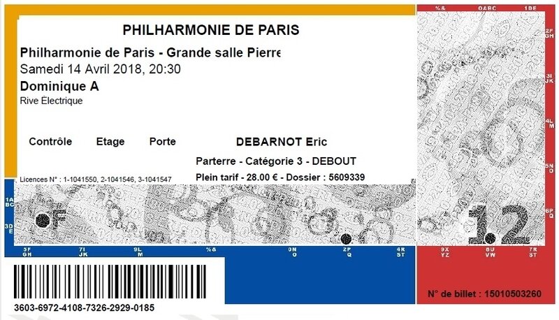 2018 04 14 Dominique A Philharmonie Billet