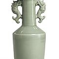 A rare 'Longquan' celadon 'Kinuta' mallet vase, Southern Song dynasty