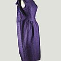 Balenciaga Haute Couture, 1962. Robe de cocktail Évêque en cloque de la maison Véron
