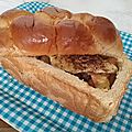 Brioche vendéenne fourrée aux pommes caramélisées