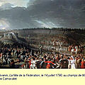 Le 16 avril 1790 à mamers : fête de la fédération.