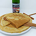 Crêpes au cidre (sans lactose)