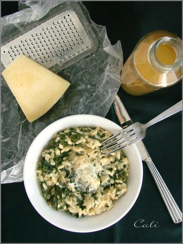 RISOTTO AU KALE Vanille & Poivre Rose