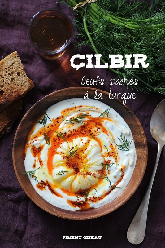 Çilbir, oeuf poché à la turque