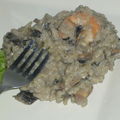 Risotto aux champignons, crevettes et noilly prat