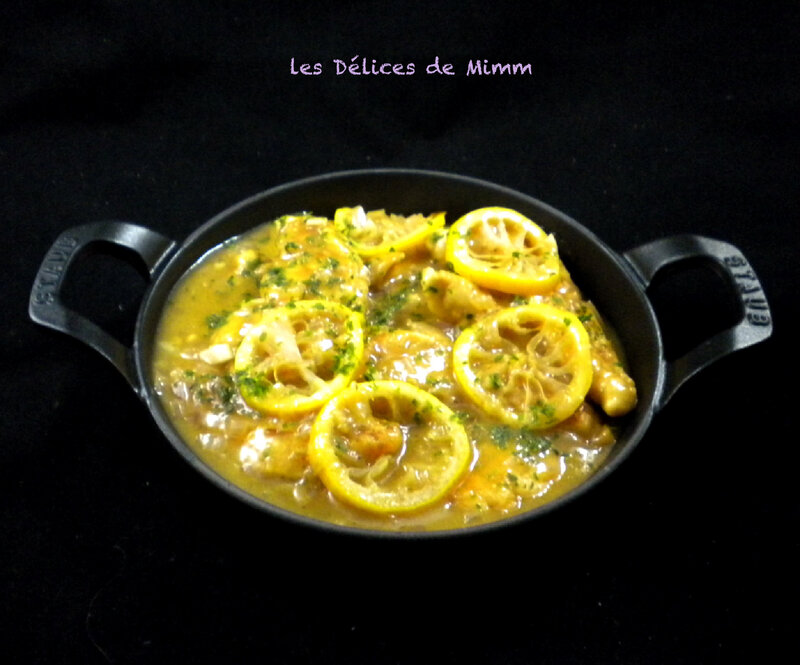 Aiguillettes de poulet au citron