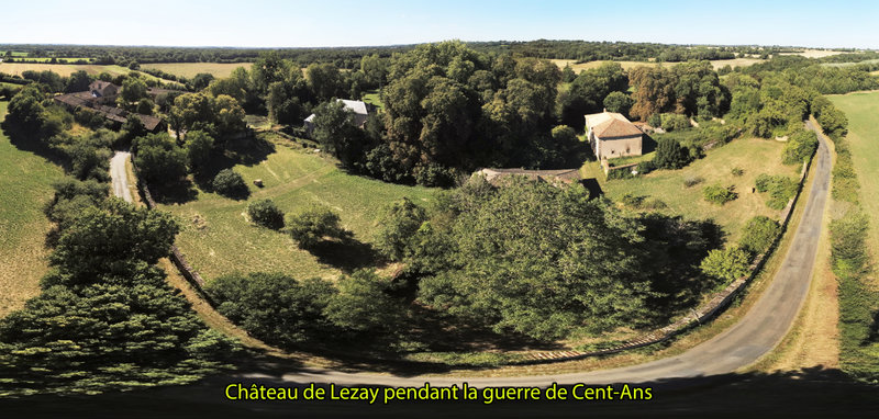 Château de Lezay pendant la guerre de Cent- Ans