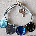 Bracelet de Communion (sur cordon bleu clair) - 33 €