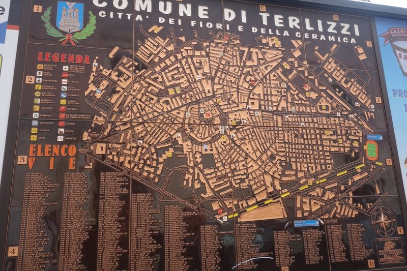 plan de la ville de Terlizzi