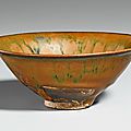 A Cizhou type black bowl with iron rust stains, Northern Song-Jin dynasty, 11th-12th century