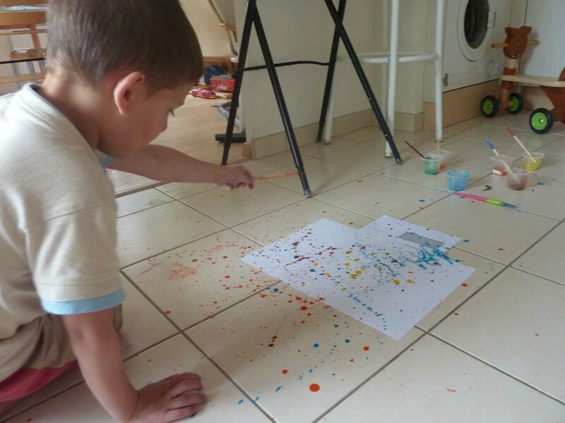 Quentin 4,5 ans - Jackson Pollock
