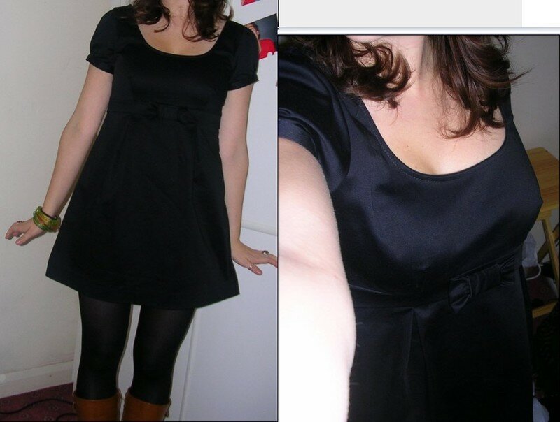 robe courte et collant opaque