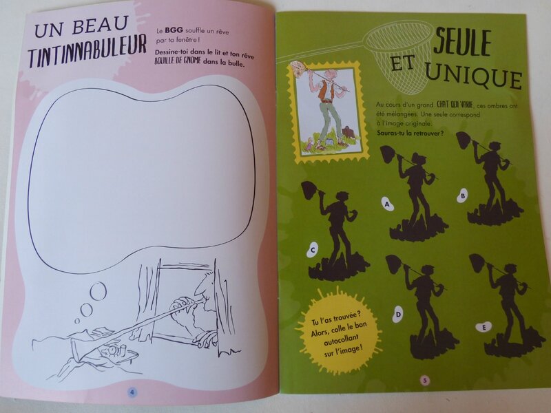 Le livre d'activités mirabuleux du BGG 1