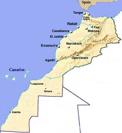 La Carte De Maroc Photo De Le Maroc Ibntoumert Langue Fracais