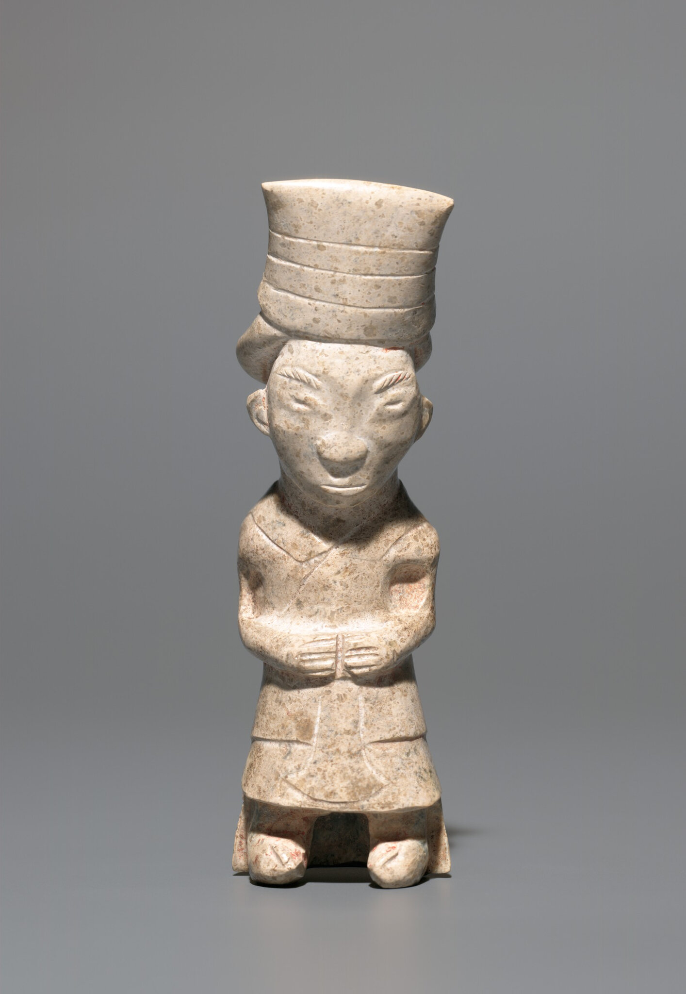 Jade Statuette of a Standing Dignitary, Shang dynasty (c. 1600c. 1050