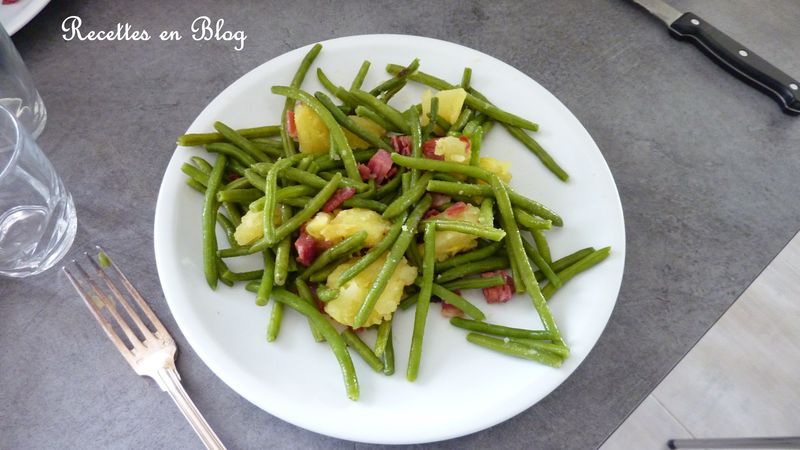 Salade De Haricots Verts Au Bacon Et Pommes De Terre