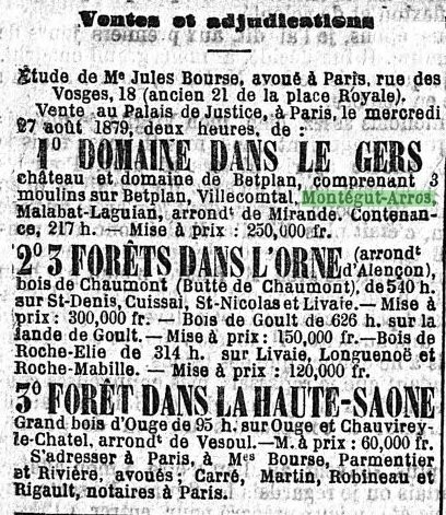 Ventes et adjudications