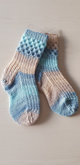 Embossed socks