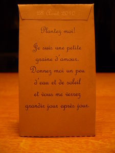 Des Graines Pour Invites Mariage Sachets De Graines On Va Semer