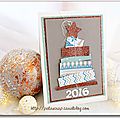 carte sapin papiers cuivrés