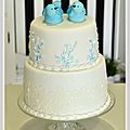 Gâteau mariage oiseaux - nîmes