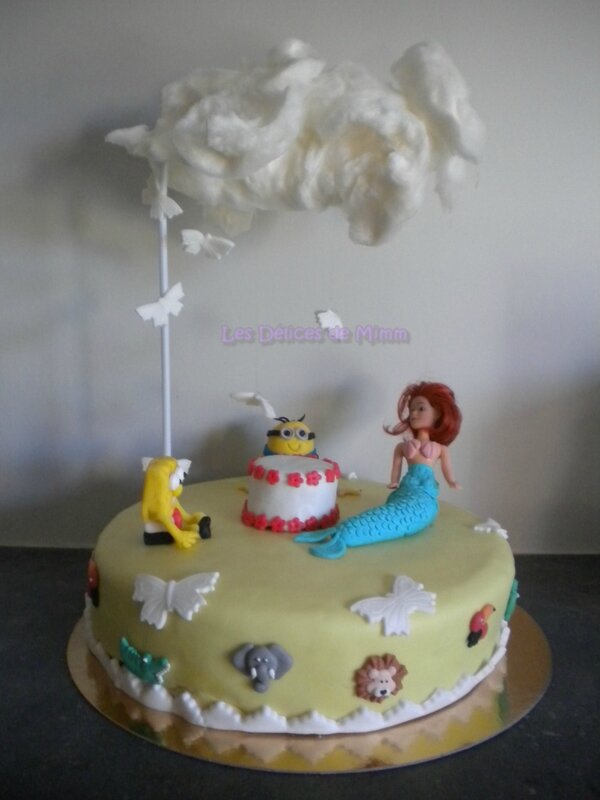 Gâteau Sous un nuage (Gravity cake) 2