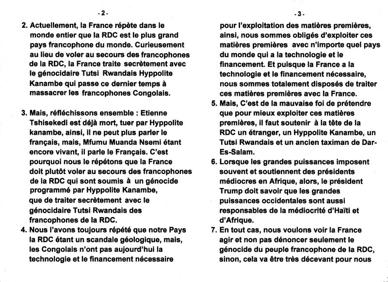 LE GRAND MAITRE DE LA SAGESSE KONGO MFUMU MUANDA NSEMI PARLE DU GENOCIDE DES FRANCOPHONES DE LA RDC b