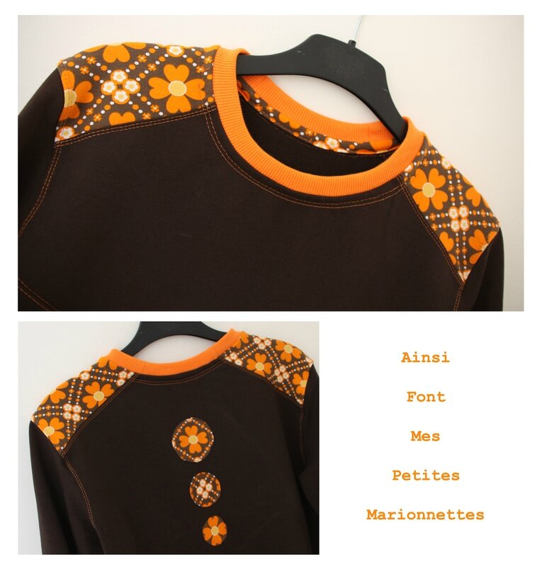 sweat poche pendu marron 5