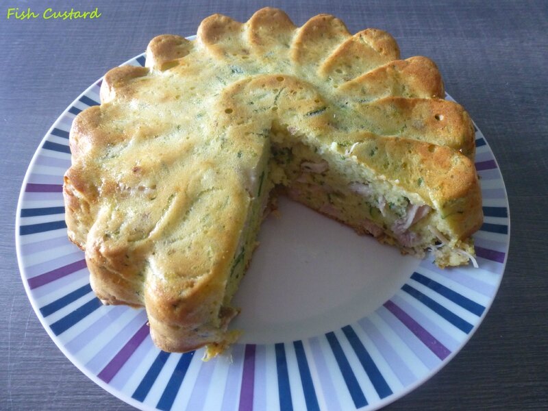 Gâteau aux courgettes et poulet (14)