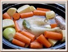 poule au pot farcie en mijoteuse poule au pot farcie en mijoteuse