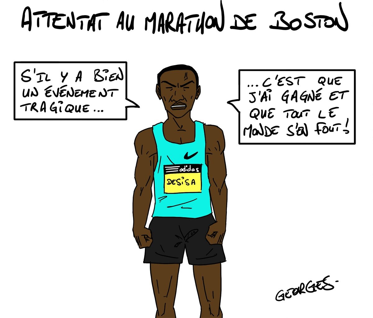 Attentat Au Marathon De Boston Les Dessins D Actualite De Georges