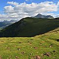 Les montagnes de la Soule et le Pic d'Orhy, 2017m...