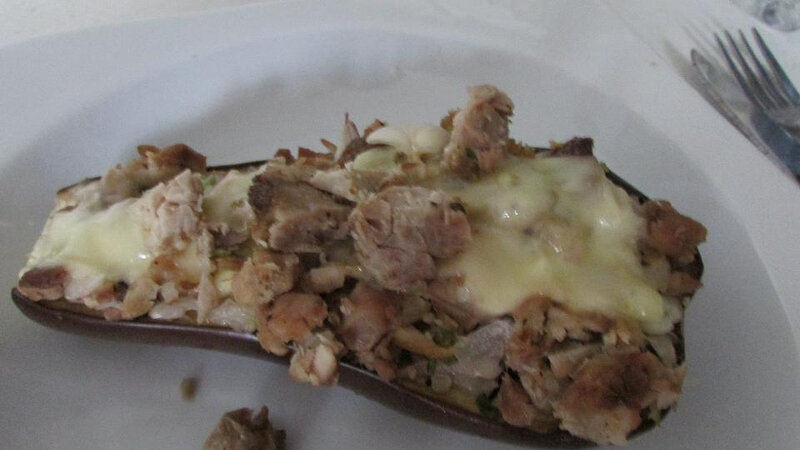 aubergines farcies hachis de rouelle de porc fermier et raclette 022