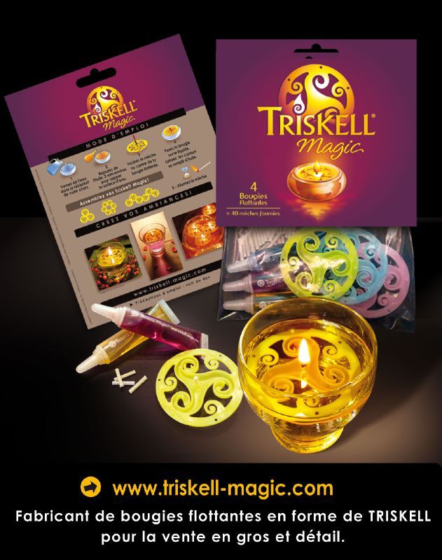 GUINGAMP : Triskell magic ou la magie de la bougie flottante à l'huile 