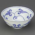 Blue-and-white lotus palace bowl, chenghua mark and period (1465-1487), ming dynasty (1368 – 1644)