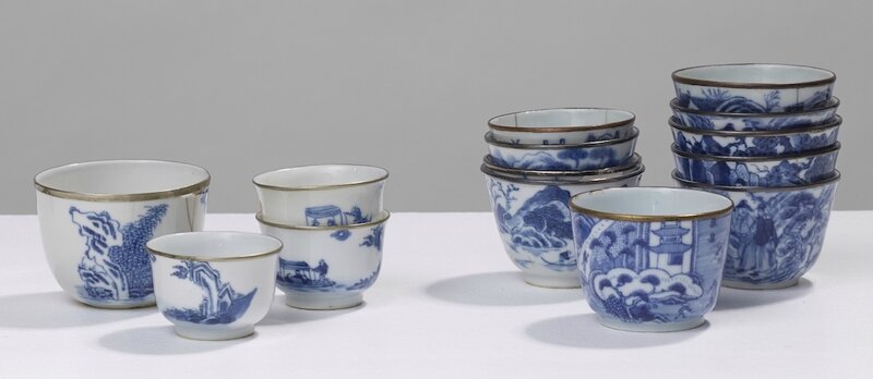 Quatorze tasses à thé à décor divers, Vietnam, dynastie des Nguyễn, 19°siècle