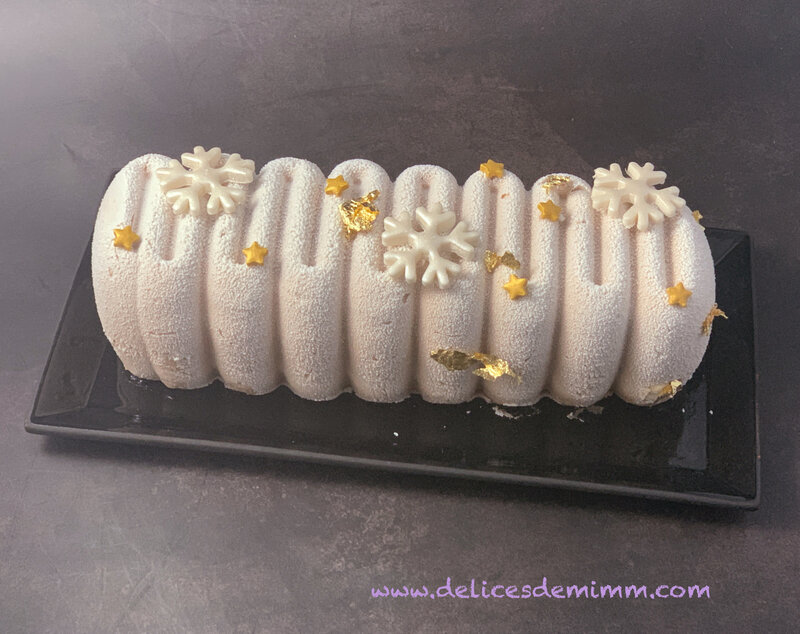 Bûche de Noël aux marrons et aux poires 2