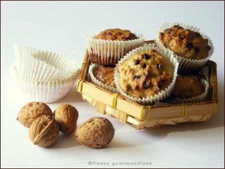 Muffins aux noix et pépites de chocolat (16)