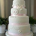 Wedding cake romantique pour faïza...