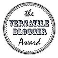 The versatile blogger award !