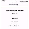Hg : rapport agrégation interne 2011