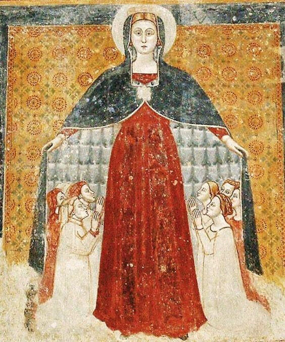 Vierge de miséricorde, XIVe
