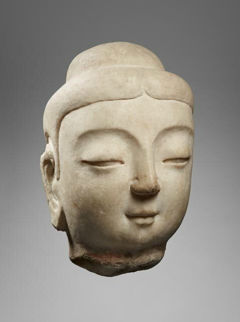 Head of Buddha, China, Sui dynasty, 6th c