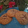 Biscuits cookies moelleux crème de marron chocolat