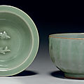 Two longquan celadon vessels, Southern Song dynasty (1127-1279)