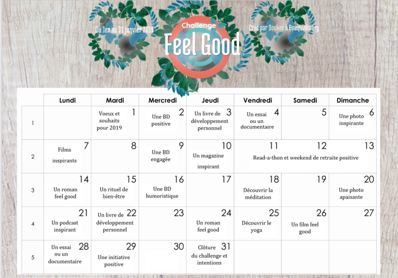 Calendrier Challenge Feel Good