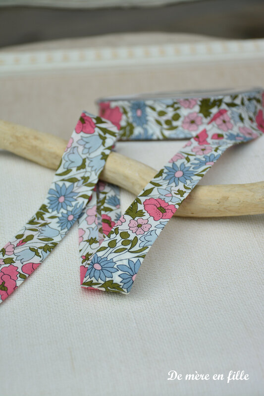 biais poppy & daisy rose pastel