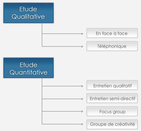 Quantitatif versus Qualitatif  Etudes marketing et d'opinion